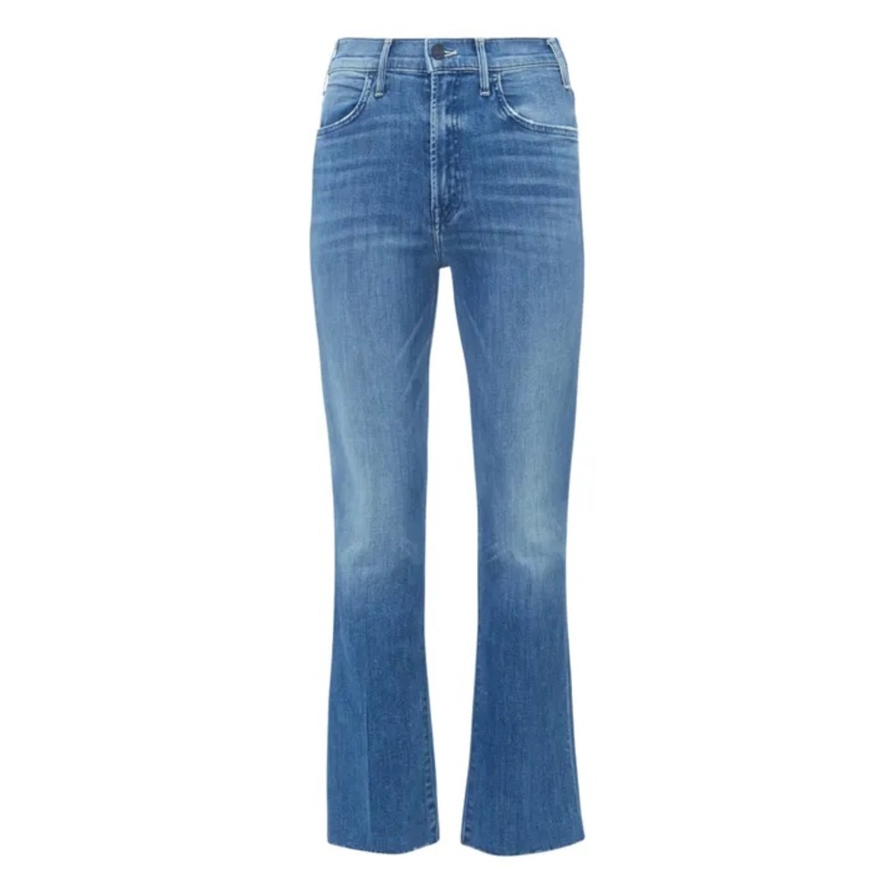 MOTHER Light Blue High-Rise Flared Jeans